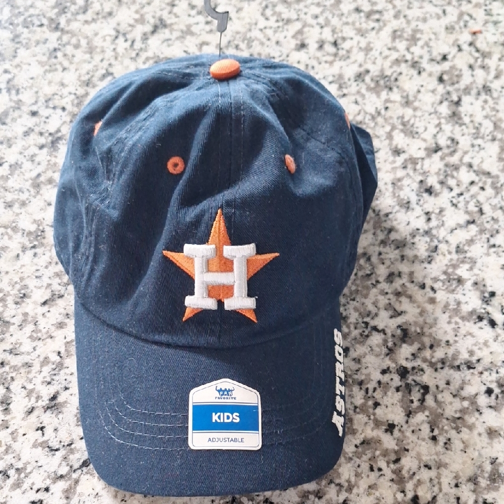 Houston Astros Kids Adjustable Cap - Navy and Orange